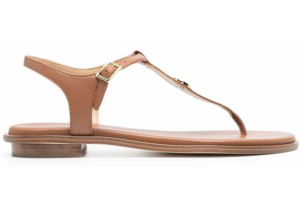 Michael Kors Leather Sandals BROWN