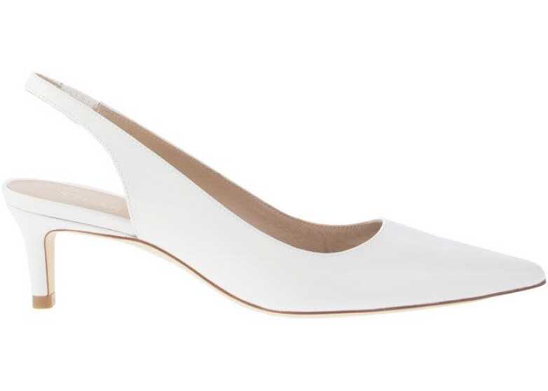 Stuart Weitzman Suede Sandals WHITE