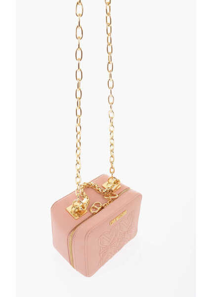 Genti tip postas Moschino Love Faux Leather Bag With Chain Shoulder Strap Pink Femei (BM 9893558) 4