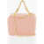 Moschino Love Faux Leather Bag With Chain Shoulder Strap Pink