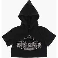 Tricouri Sport Edtn.05 Contrasting Printed T-Shirt With Hood Baieti