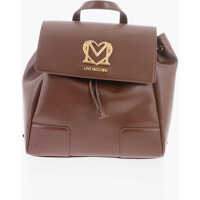 Rucsacuri Love Faux Leather Backpack With Golden Logo Femei
