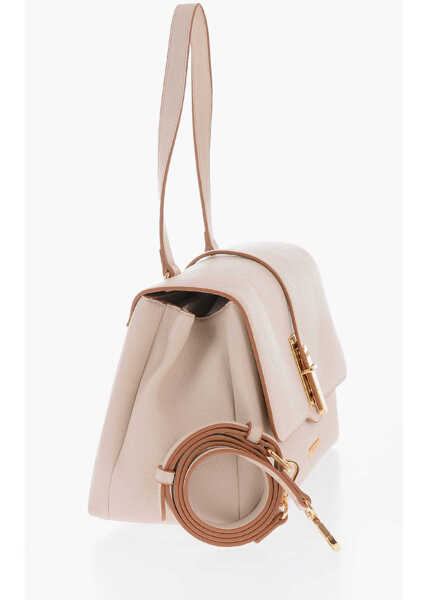 Genti tip postas Moschino Love Faux Leather Bag With Removable Shoulder Strap Beige Femei (BM 9893966) 2