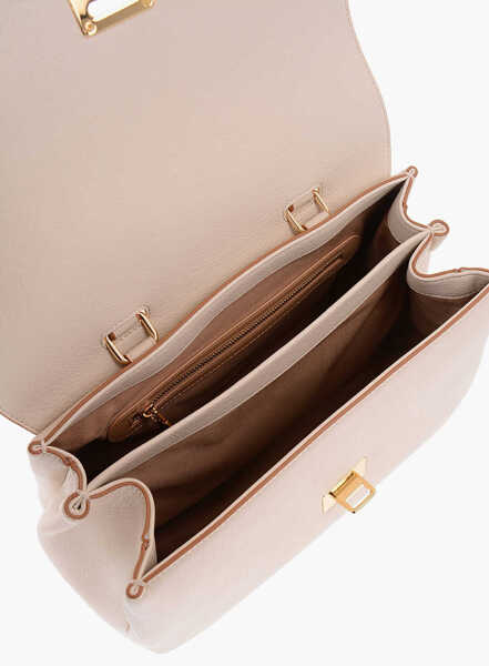 Genti tip postas Moschino Love Faux Leather Bag With Removable Shoulder Strap Beige Femei (BM 9893966) 4