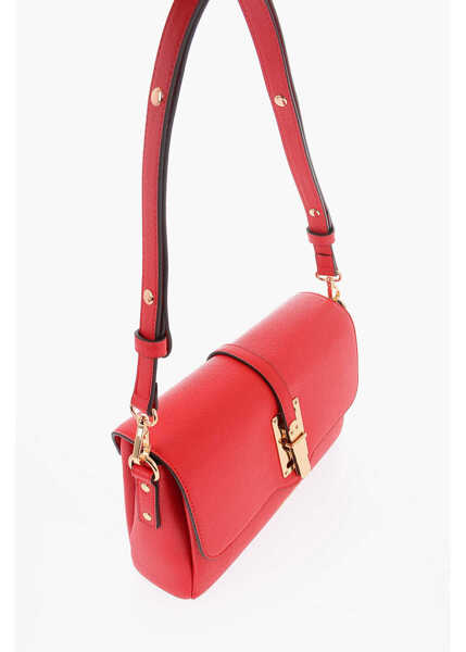 Genti de umar Moschino Love Faux Leather Shoulder Bag With Maxi Logo On The Back Red Femei (BM 9894242) 3
