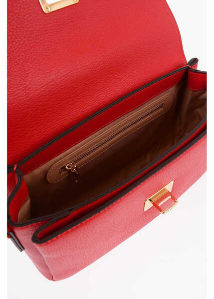 Genti de umar Moschino Love Faux Leather Shoulder Bag With Maxi Logo On The Back Red Femei (BM 9894242) 4