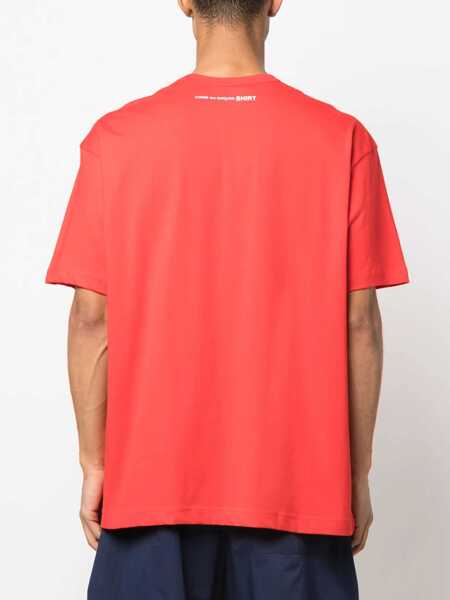 Tricouri Comme des Garons T-Shirt With Logo RED Barbati (BM 9894587) 4