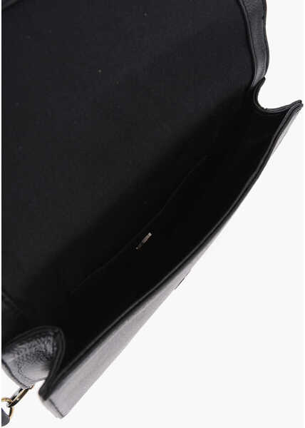 Genti tip postas Moschino Love Leather Crossbody Bag With Heart Shaped Clamp Black Femei (BM 9894968) 4