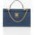 Moschino Love Solid Color Bag With Removable Faux Fur Handle Blue