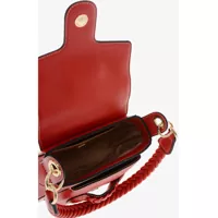 Genti de umar Moschino Dama - Genti de umar Moschino Love Faux Leather Saddle Bag With Braided Details Red Femei (BM 9895568) - B-mall.ro