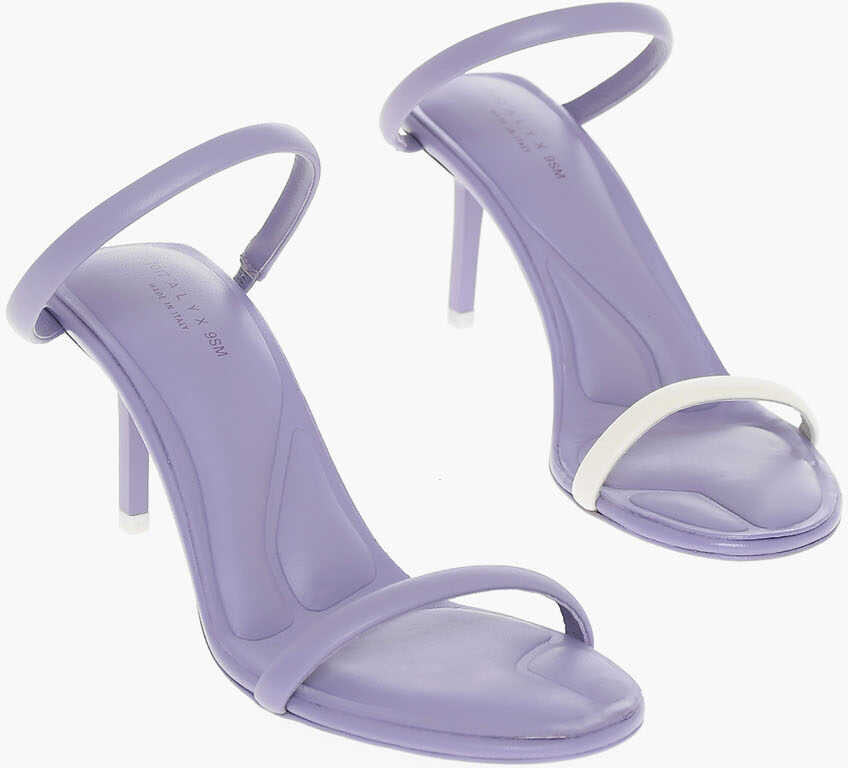 Alyx Leather Sandals Heel 8 Cm Violet