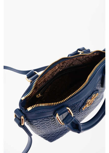 Genti de mana Moschino Love Faux Leather Valentina Crossbody Bag With All-Over Hear Blue Femei (BM 9896540) 4