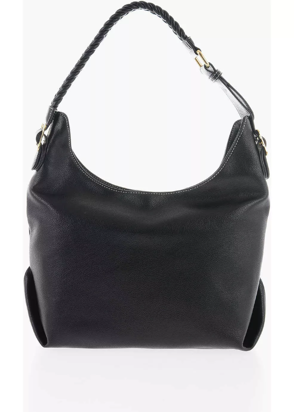 Genti de umar Moschino Love Faux Leather Shoulder Bag With Braided Handle Black Femei (BM 9896549) 3