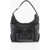 Moschino Love Faux Leather Shoulder Bag With Braided Handle Black