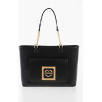 Genti de mana Love Faux Leather Tote Bag With Golden Details Femei