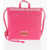 Moschino Love Faux Leather Handbag With Printed Logo Pink