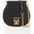 Moschino Love Faux Leather Crossbody Bag With Turn Lock Closure Black