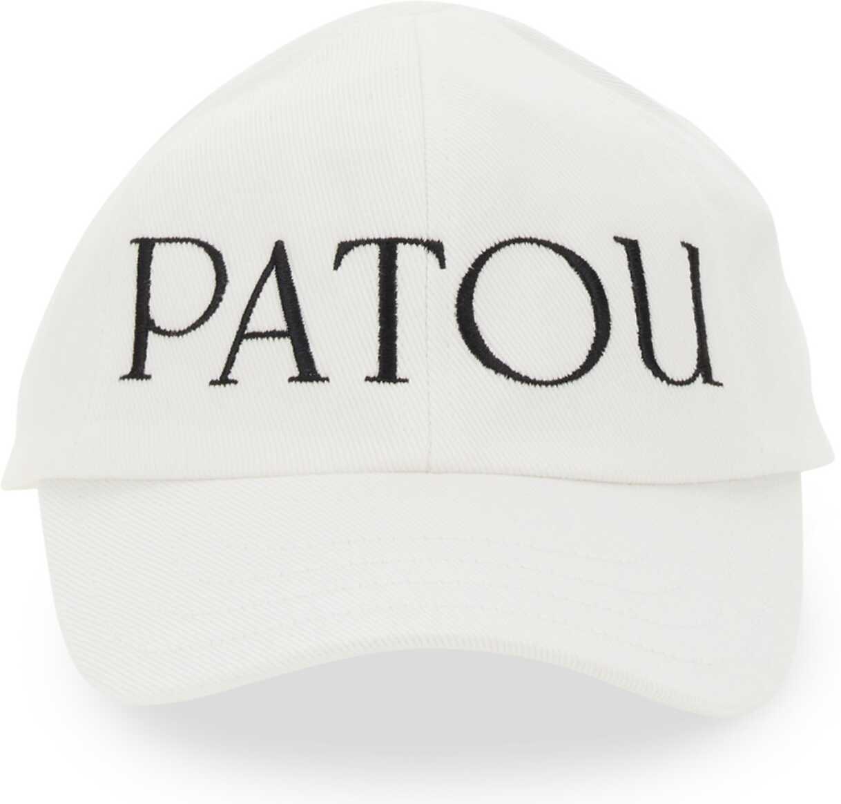 Patou Baseball Hat With Logo WHITE