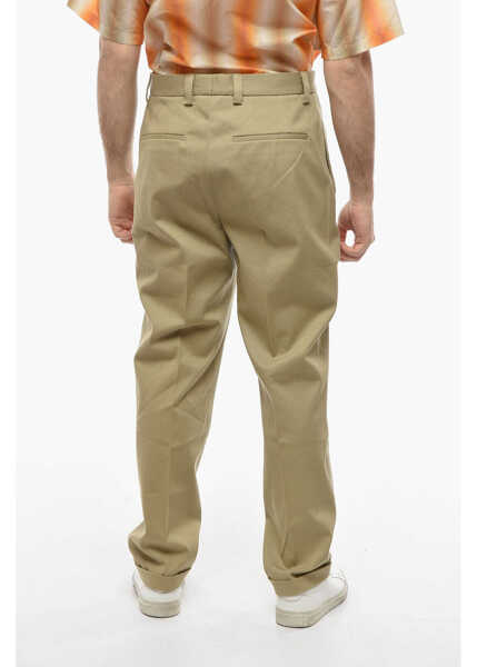 Pantaloni casual Nanushka Straight Fit Jun Pants With Belt Loops Beige Barbati (BM 9900041) 2