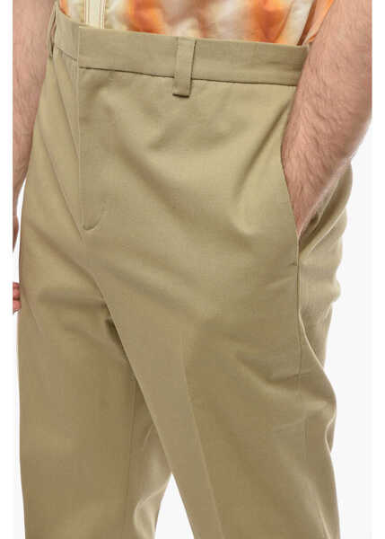 Pantaloni casual Nanushka Straight Fit Jun Pants With Belt Loops Beige Barbati (BM 9900041) 3