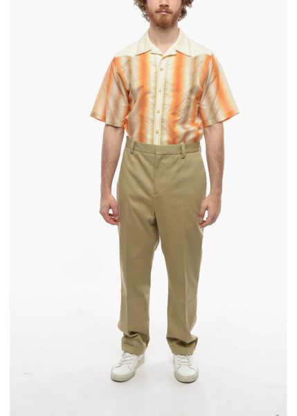 Pantaloni casual Nanushka Straight Fit Jun Pants With Belt Loops Beige Barbati (BM 9900041) 4