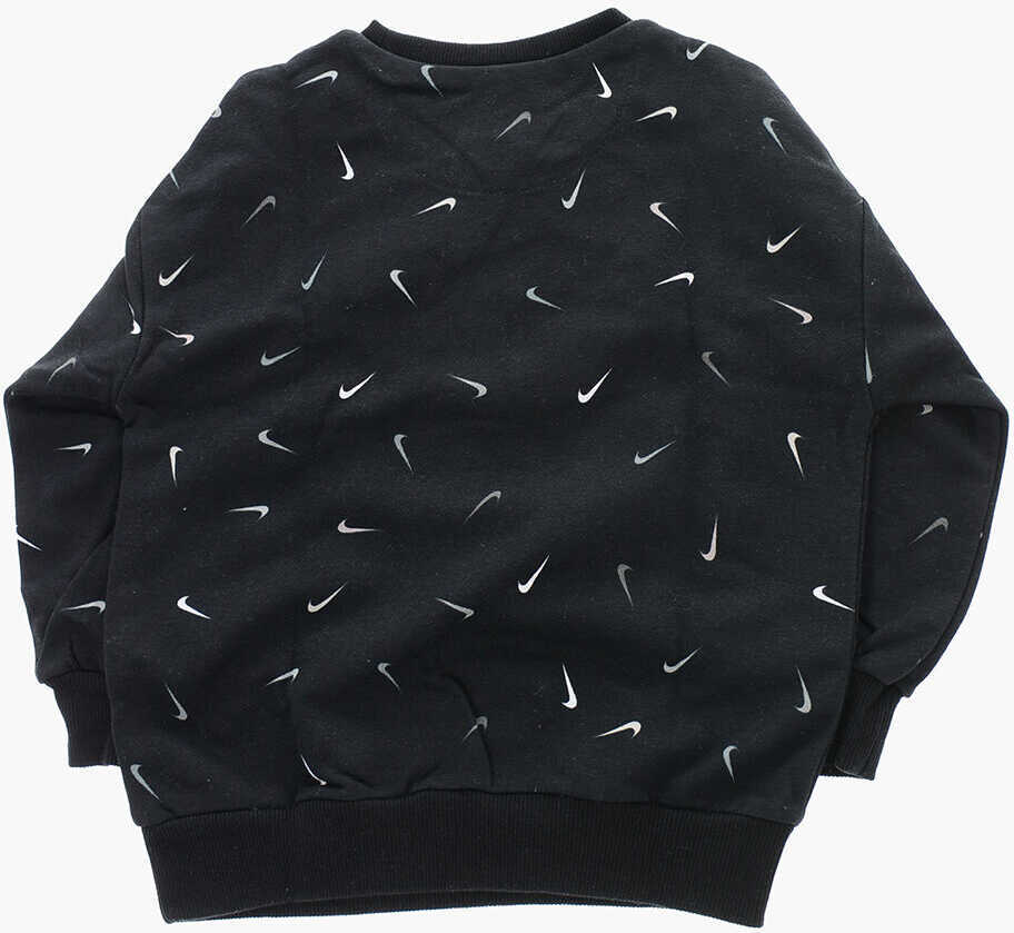 Bluze de trening Nike All-Over Logo Printed Snack Pack Crew-Neck Sweatshirt Black Baieti (BM 9900065) 3