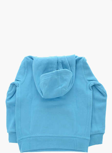 Bluze de trening Nike Solid Color Hoodie With Printed Logo Light Blue Baieti (BM 9900083) 3