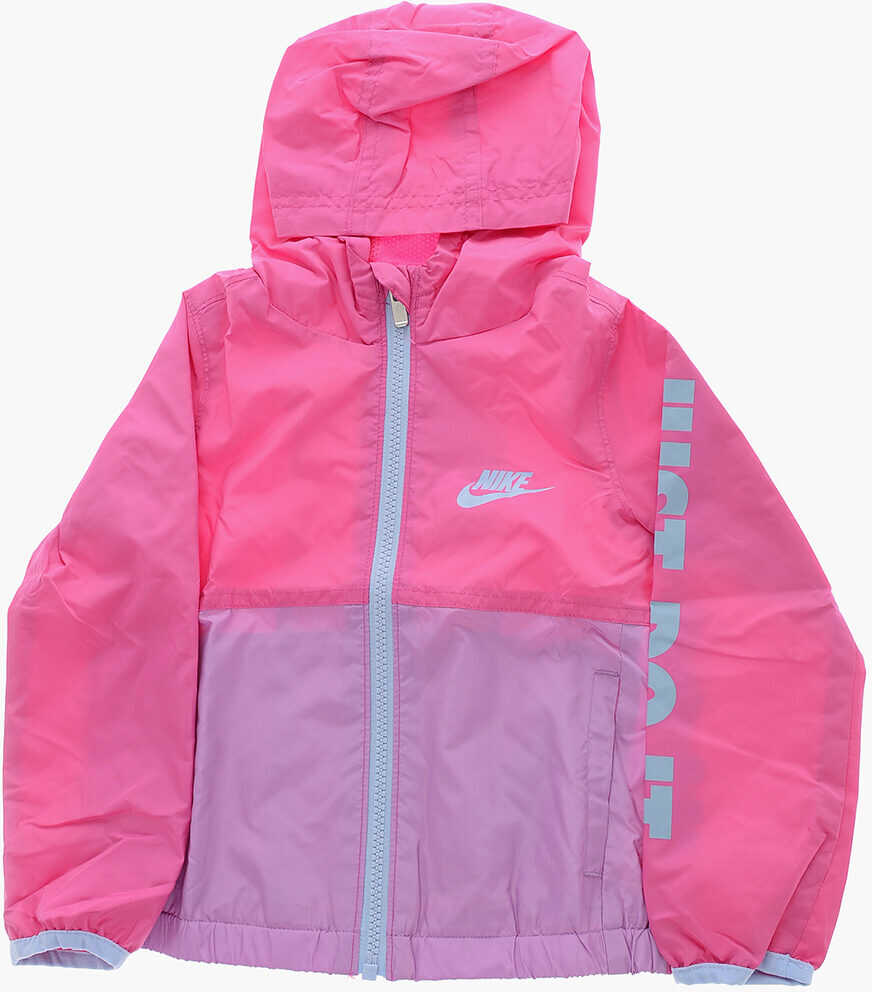 Nike Lightweight Windbreaker Jacket With Hood Pink