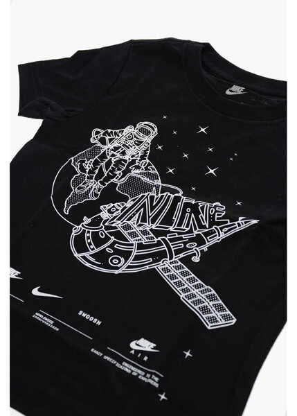 Tricouri Nike Printed Satellite Graphic Crew-Neck T-Shirt Black Baieti (BM 9900176) 2