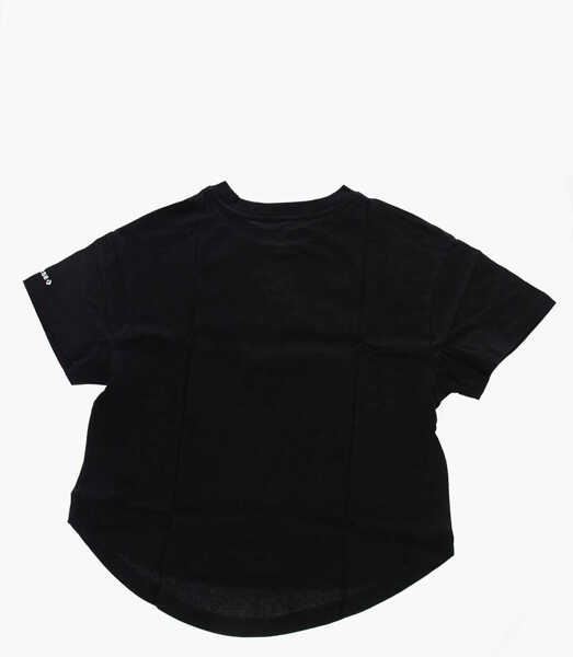 Tricouri Converse All Star Chuck Taylor Front Printed Crew-Neck T-Shirt Black Baieti (BM 9900182) 3