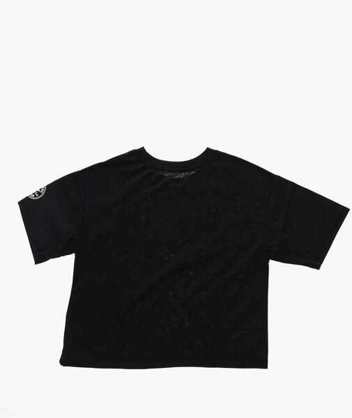 Tricouri Converse All Star Chuck Taylor Crew-Neck Boxy Fit T-Shirt With Contra Black Baieti (BM 9900560) 3