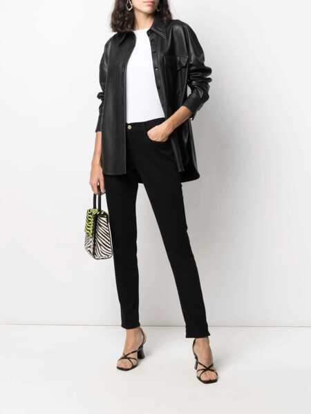 Blugi drepti FRAME Straight Fit Mid-Rise Le Garcon Jeans 15Cm Black Femei (BM 9900572) 2