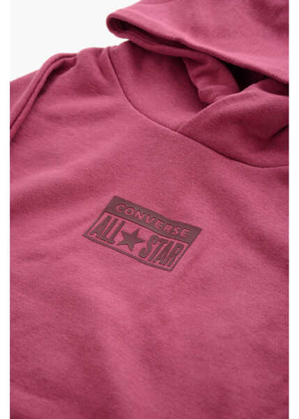 Bluze de trening Converse All Star Hoodie Relaxed Fit With Patch Pocket And Embossed L Violet Baieti (BM 9900776) 2