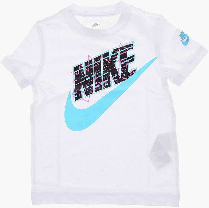 Nike Logo Printed New Wave Futura Crew-Neck T-Shirt White