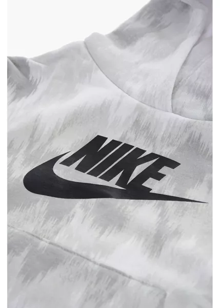 Bluze de trening Nike Shaded Effect Fleeced-Cotton Club Hoodie White Baieti (BM 9901061) 2