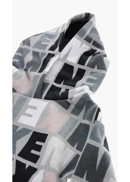 Bluze de trening Nike All-Over Printed Logo Snack Pack Hoodie Multicolor Baieti (BM 9901070) 2