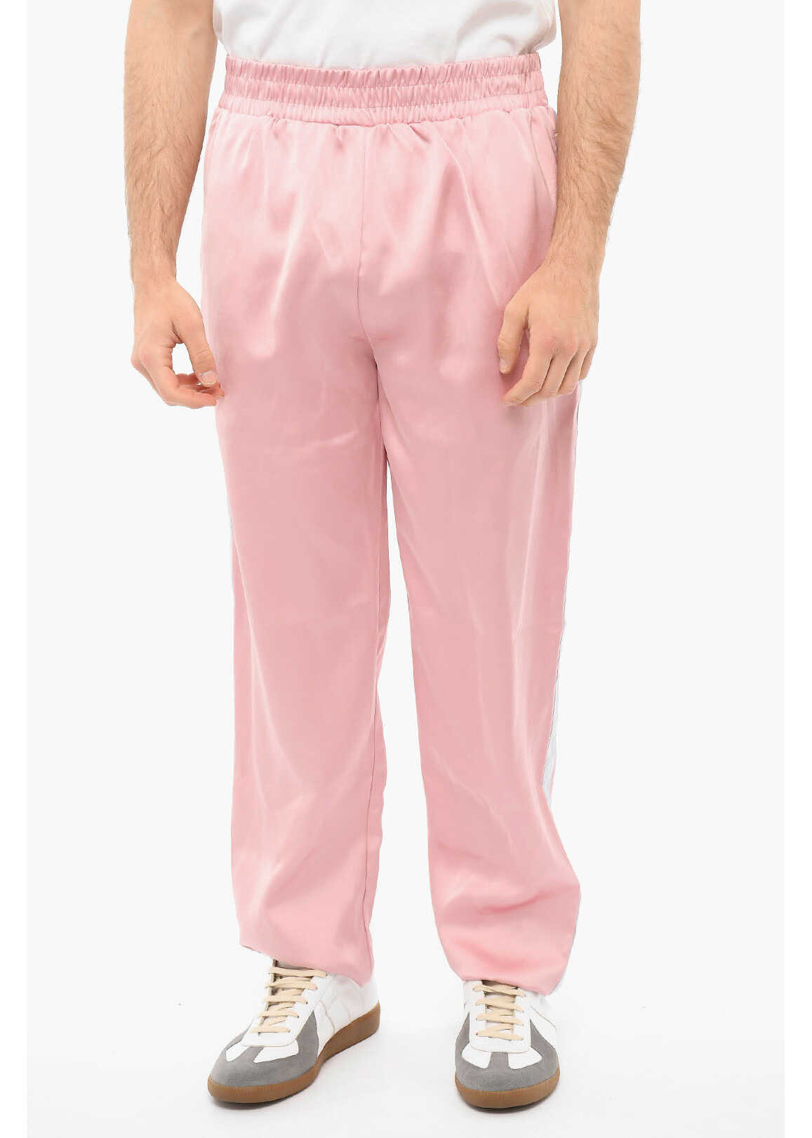 Bel-Air Athletics Jersey Academy Joggers With Side Bands Pink