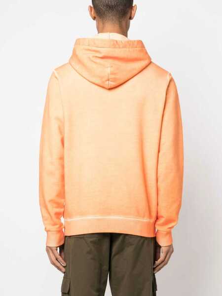 Bluze de trening Marcelo Burlon Sunset Cross Regular Sweatshirt ORANGE Barbati (BM 9901442) 4