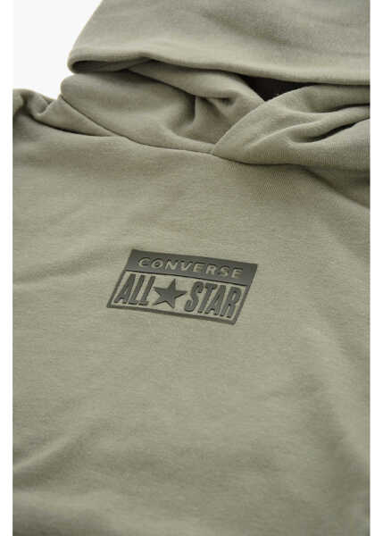 Bluze de trening Converse All Star Logo Embossed Solid Color Hoodie Green Baieti (BM 9901724) 2