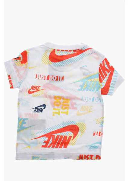 Tricouri Nike All-Over Logo Printed Active Pack Crew-Neck T-Shirt White Baieti (BM 9902282) 3