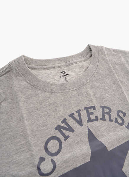 Tricouri Converse All Star Chuck Taylor Logo Printed Crew-Neck T-Shirt Gray Baieti (BM 9902567) 2