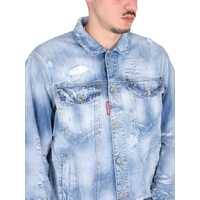 Jachete DSQUARED2 pentru Barbati - Jachete DSQUARED2 Delave Denim Jacket DENIM Barbati (BM 9902834) - B-mall.ro