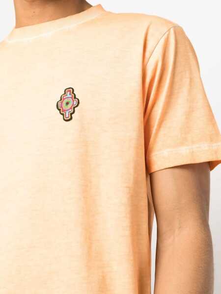 Tricouri Marcelo Burlon Sunset Cross Regular T-Shirt ORANGE Barbati (BM 9902891) 5