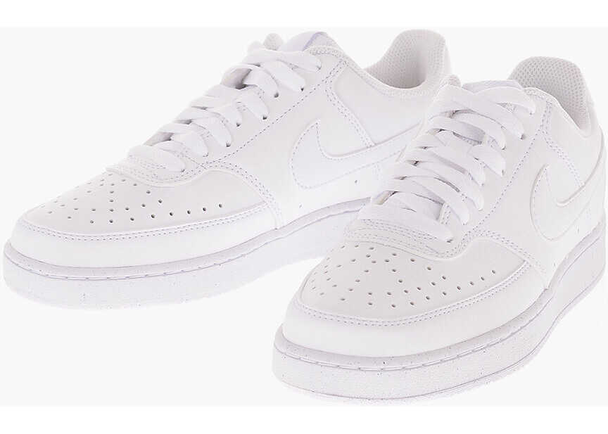 Sneakers Nike Solid Color Textured Faux Leather Court Vision Low