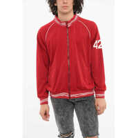 Bluze de trening Jersey Zip-Up Sweatshirt With Logo Print Barbati