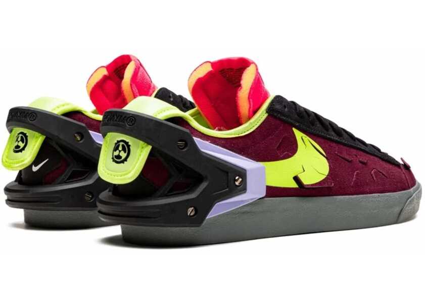 Sneakers Nike Vintage Effect Suede Blazer Low-Top Sneakers With Tag Burgundy Barbati (BM 9905282) 3