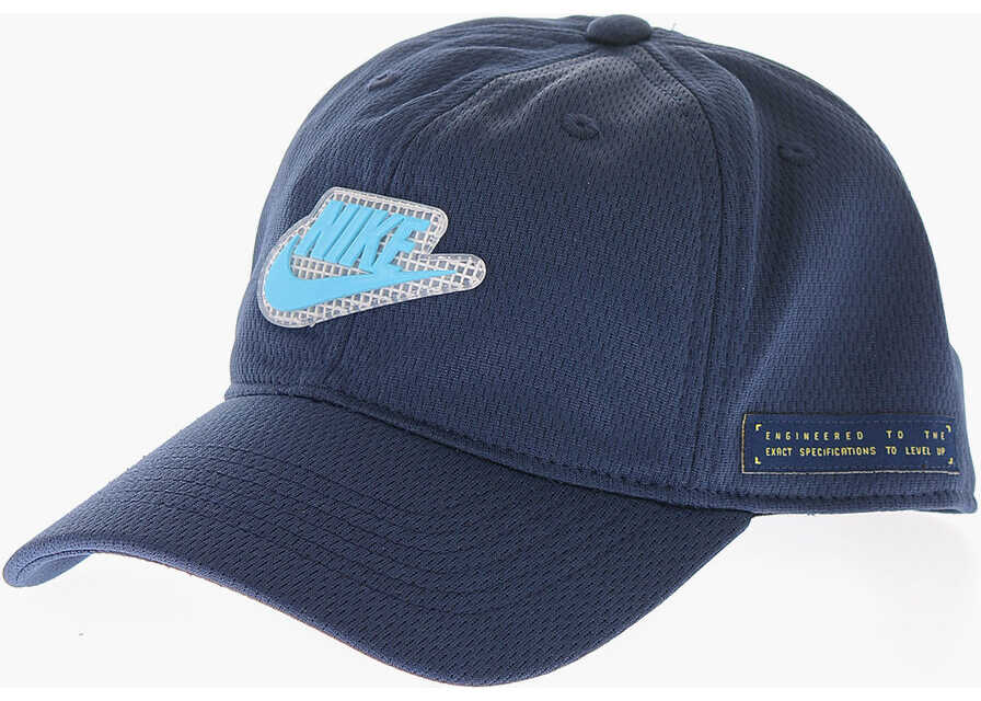Nike Solid Color Cap With Embossed Logo Blue