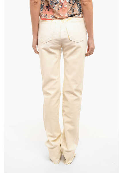 Blugi skinny Diesel Coated-Denim D-Lya Slim-Fitting Jeans With High Waist Light Blue Femei (BM 9905765) 2