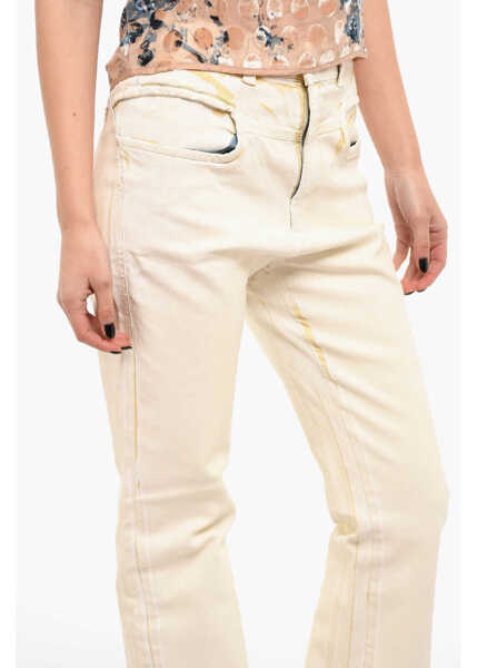 Blugi skinny Diesel Coated-Denim D-Lya Slim-Fitting Jeans With High Waist Light Blue Femei (BM 9905765) 3