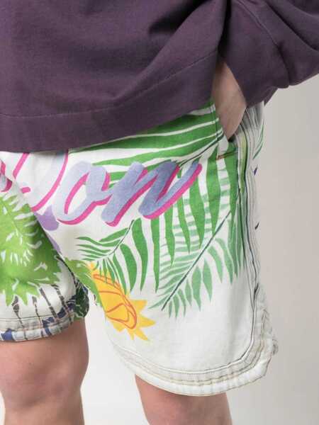 Pantaloni scurti JUST DON Islanders Denim Hawaii Shorts With Drawstring Light Blue Barbati (BM 9906116) 5